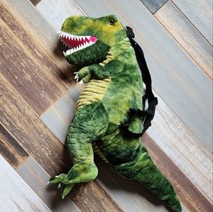 Green Dinosaur Plush Backpack